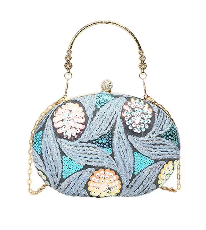 Sequin Clutch Crossbody Bag