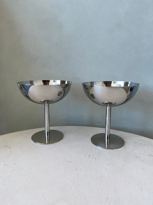 Stainless steel dessert cups