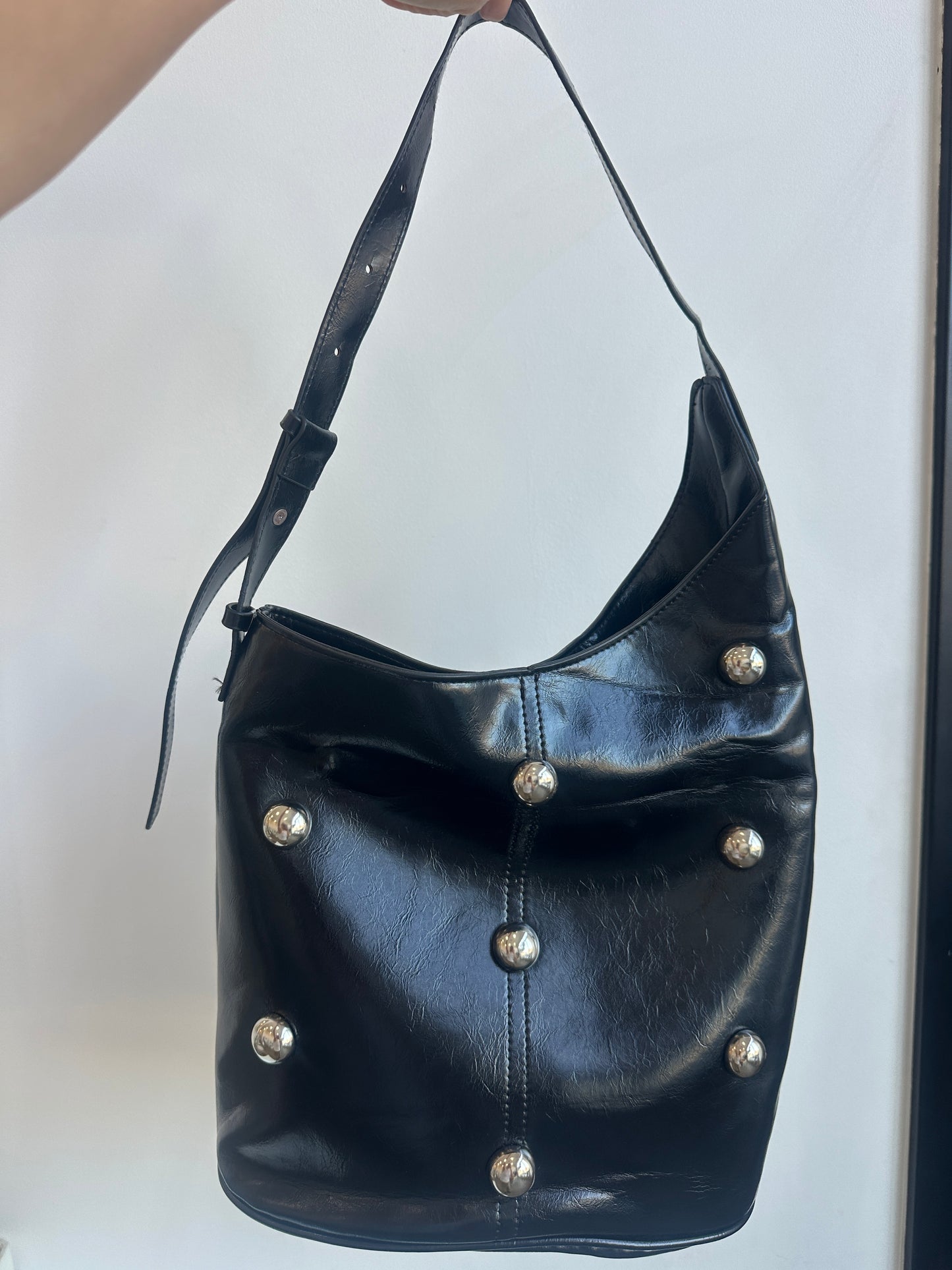 Asymmetrical Studded Bag