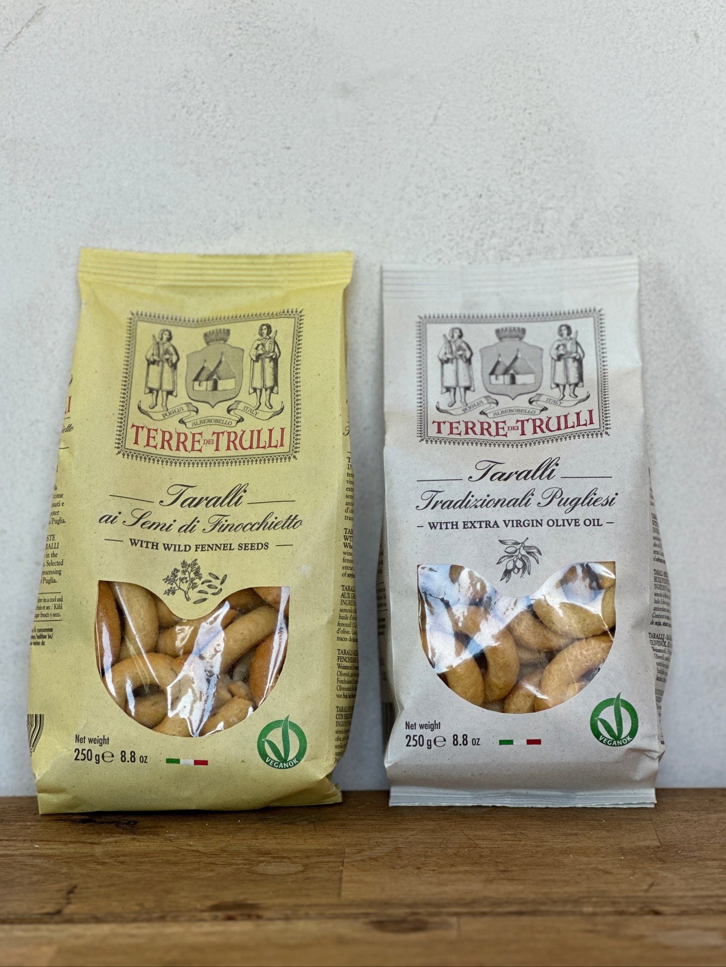 Terre Dei Trulli Taralli Pugliesi Assorted -250 g | Healthy Snack for a Delicious Meal | Healthy Snacks
