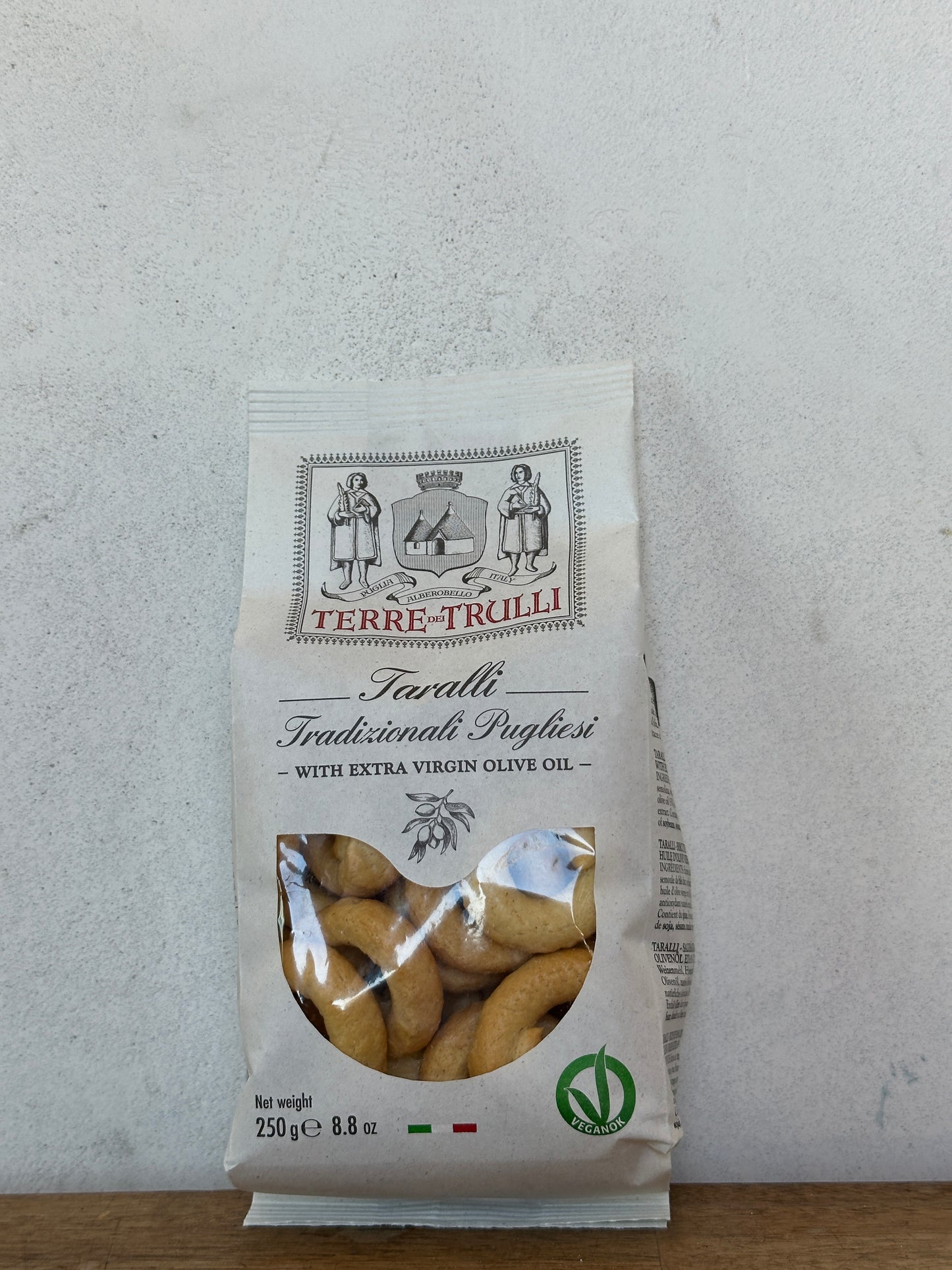 Terre Dei Trulli Taralli Pugliesi Assorted -250 g | Healthy Snack for a Delicious Meal | Healthy Snacks