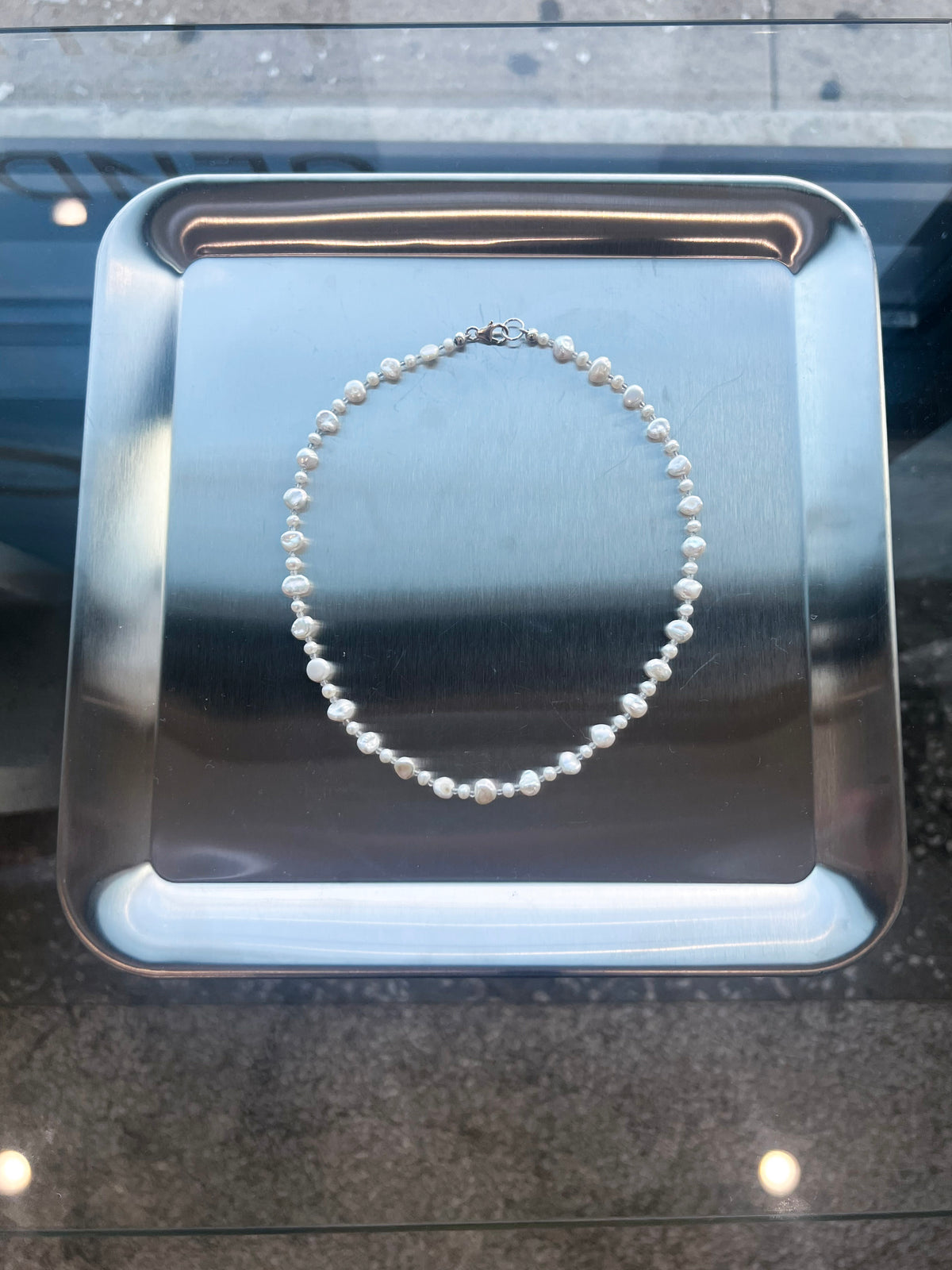 Mixed Pearl Necklace -Jihye
