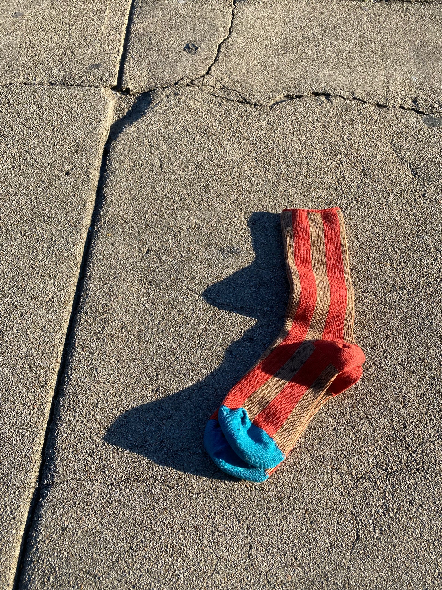 Color Blocked Stripe Socks