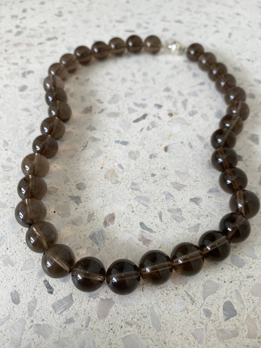 poor Baby smokey quartz necklace