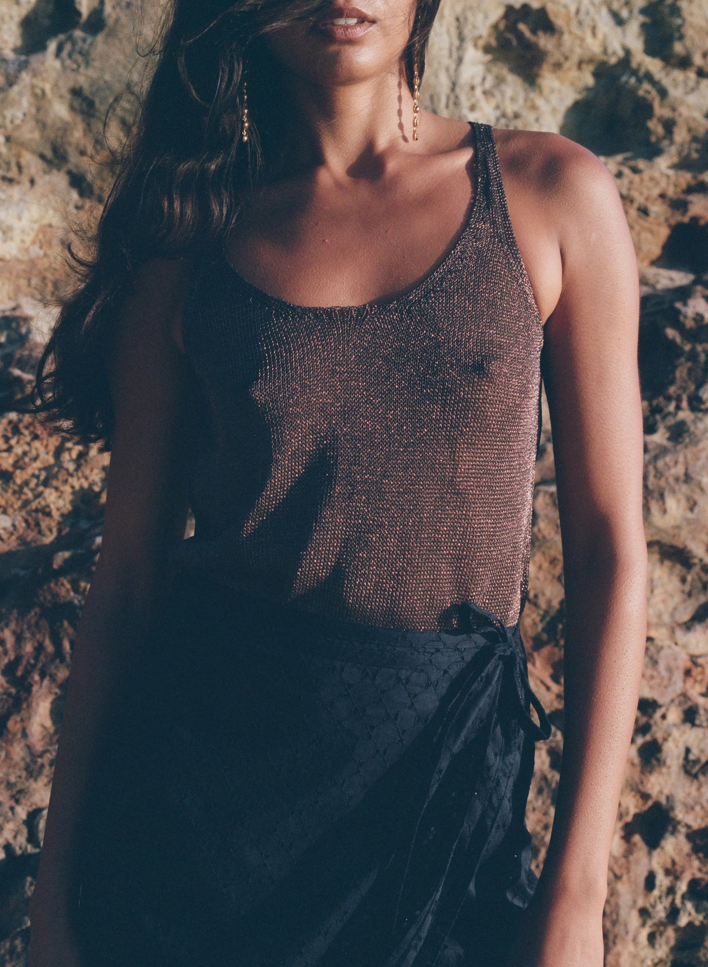 Zian Metallic Tank-Pari Desai
