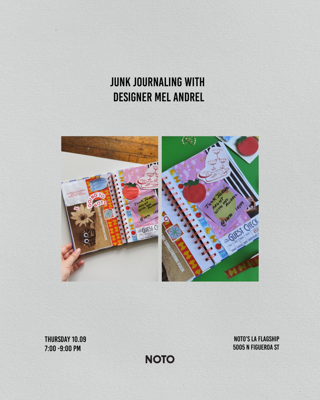 Junk Journaling Night with Mel Andrel