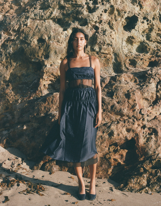 Elgan Bralet Navy-Pari Desai