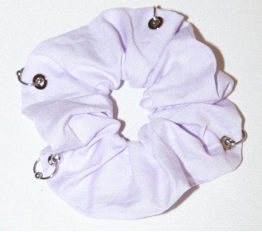 KKCo pierced scrunchie in Lilac
