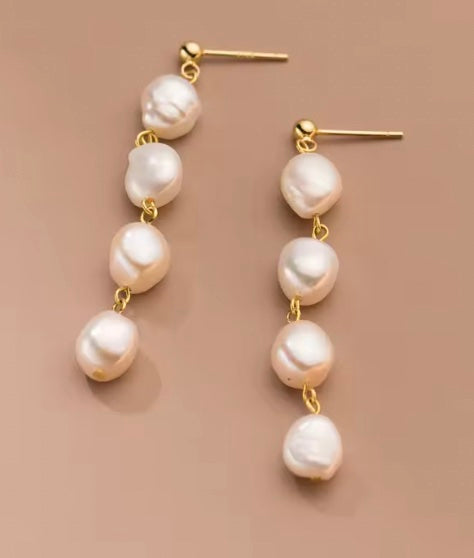 Fresh Water Pearl Drop Earrings