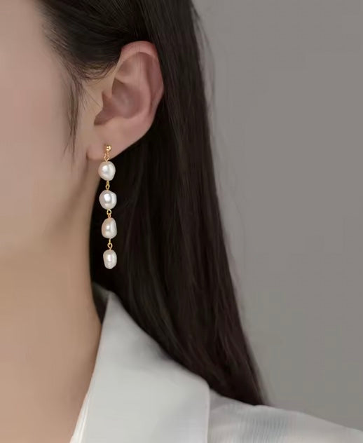 Fresh Water Pearl Drop Earrings