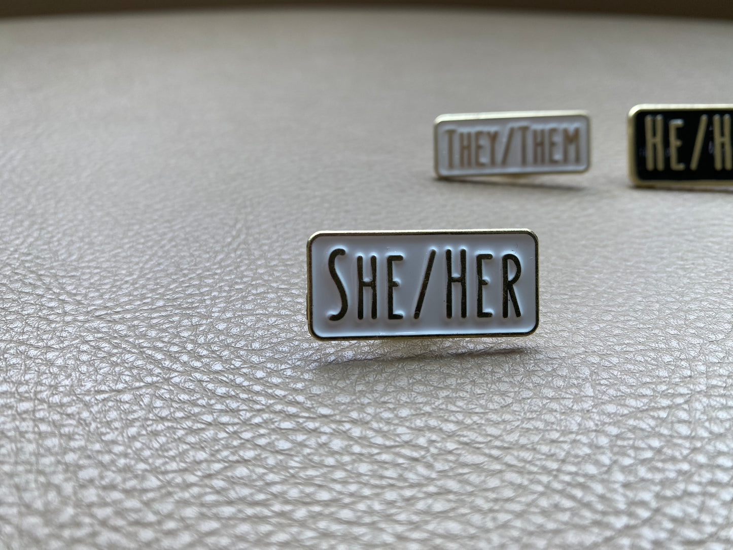 Enamel Pronoun Pin