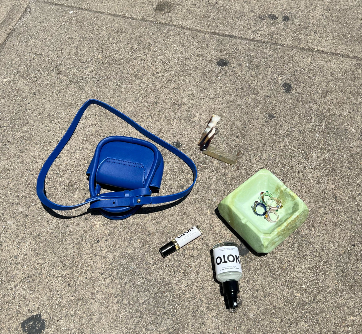 Petite Blue Vegan Leather Bag