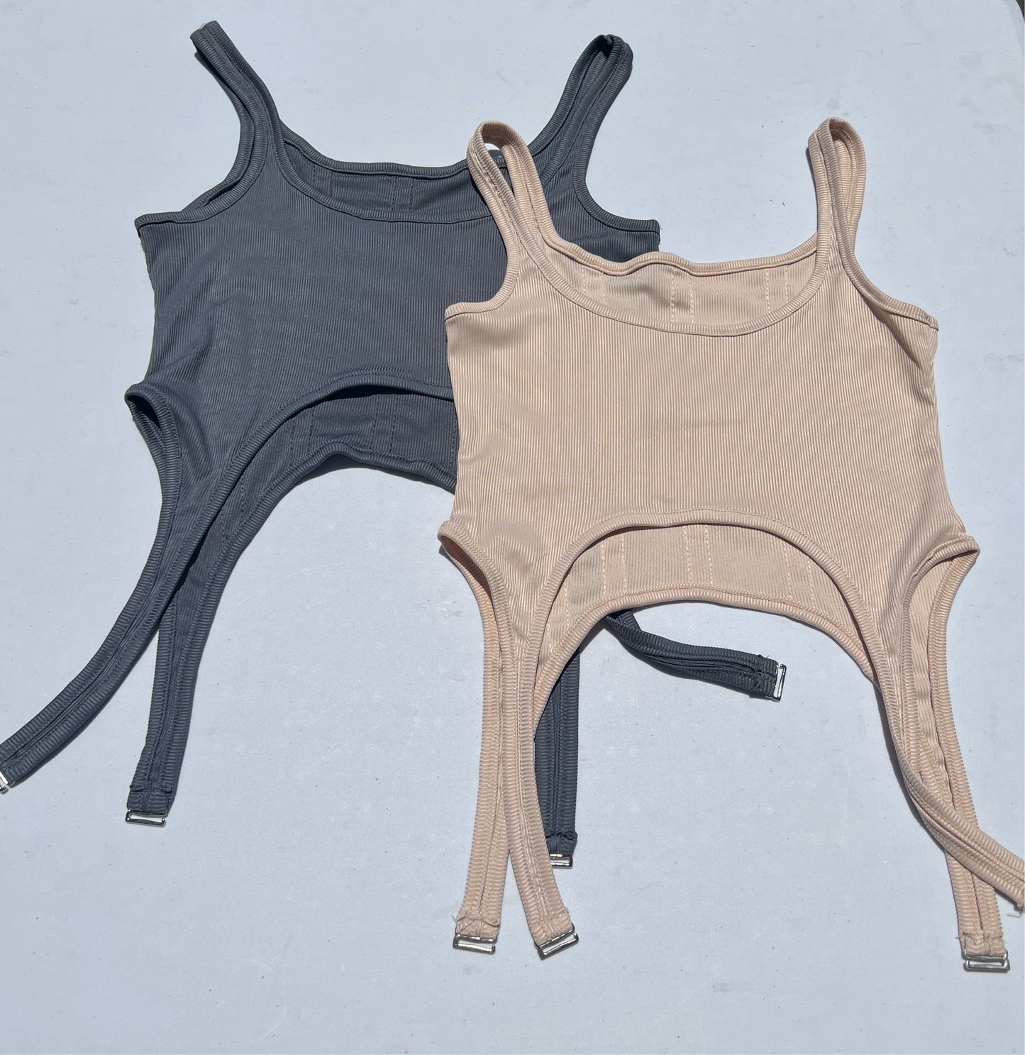 Ribbed Corset Tank Top