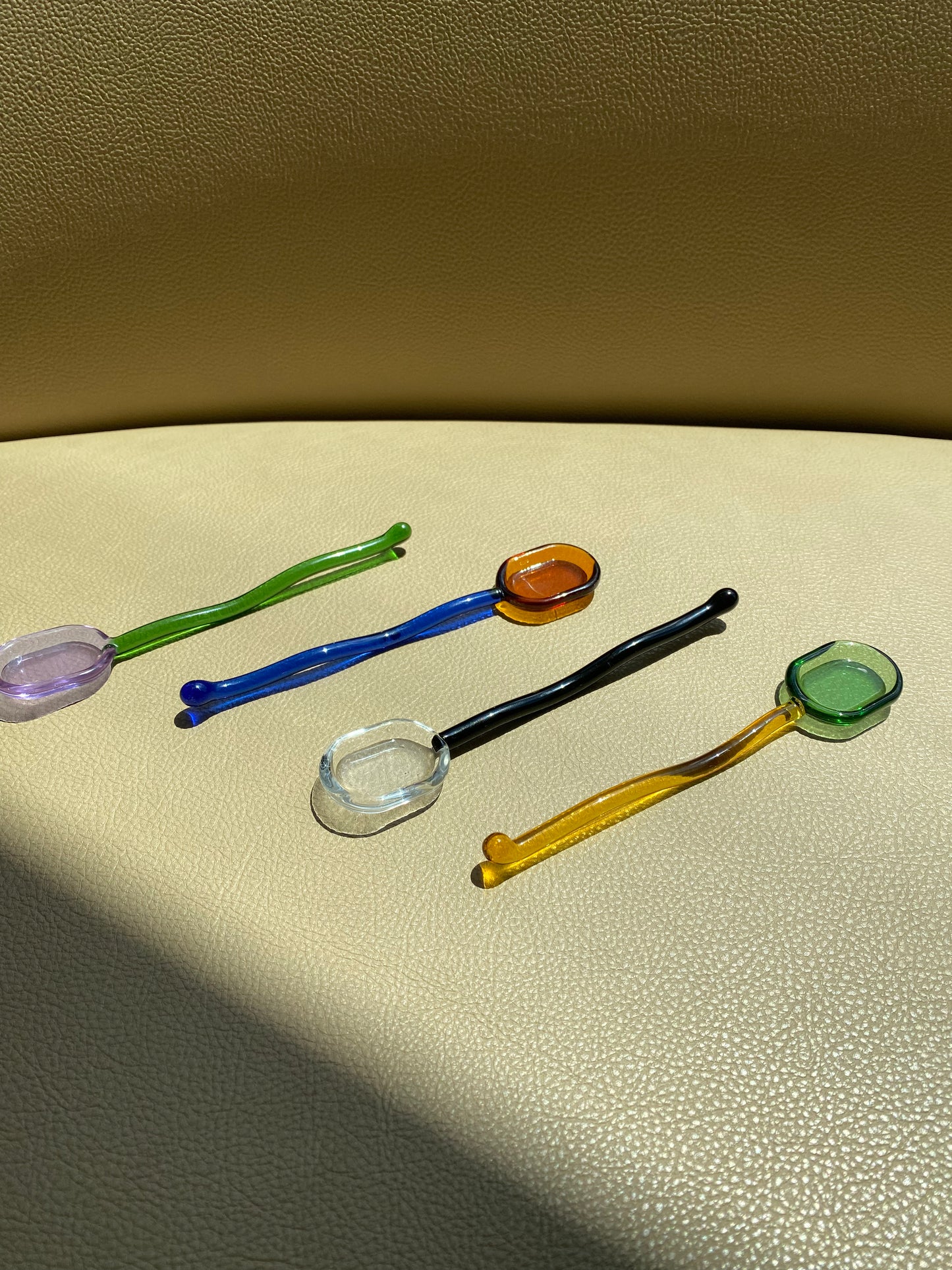 Multi-Colored Glass Spoon