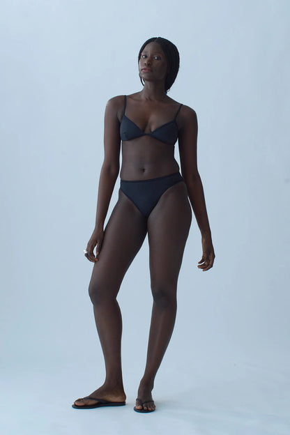 NU SWIM High Cut Bottom in Black