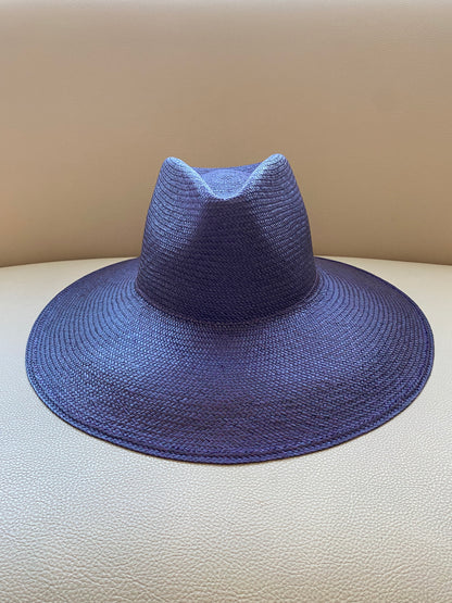 Clyde Caro Hat With Neck Shade in Ube Toquilla Straw