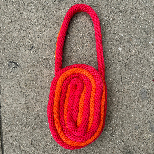 Orange & Red Mini Mikado Handbag  by MÅLA Studio