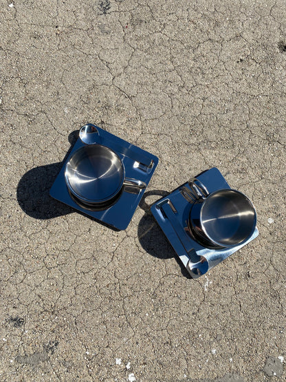 Brutalist Stainless Steel Espresso Cup Set