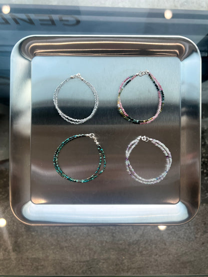 Jihye Double Strand Gemstone Bracelets