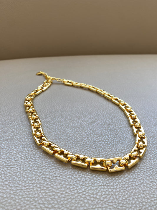 Uno De 50 Gold tone necklace