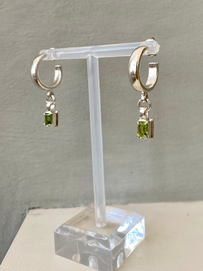 L.Jardim Baz hoops with Peridot