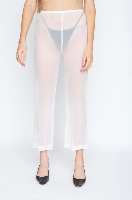 Lily Forbes rice celeste white pants