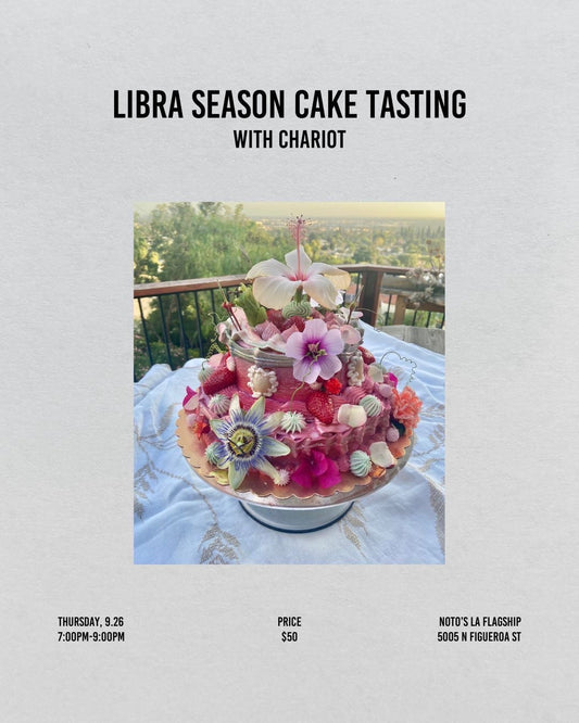 Libra season Cake tasting with Chariot