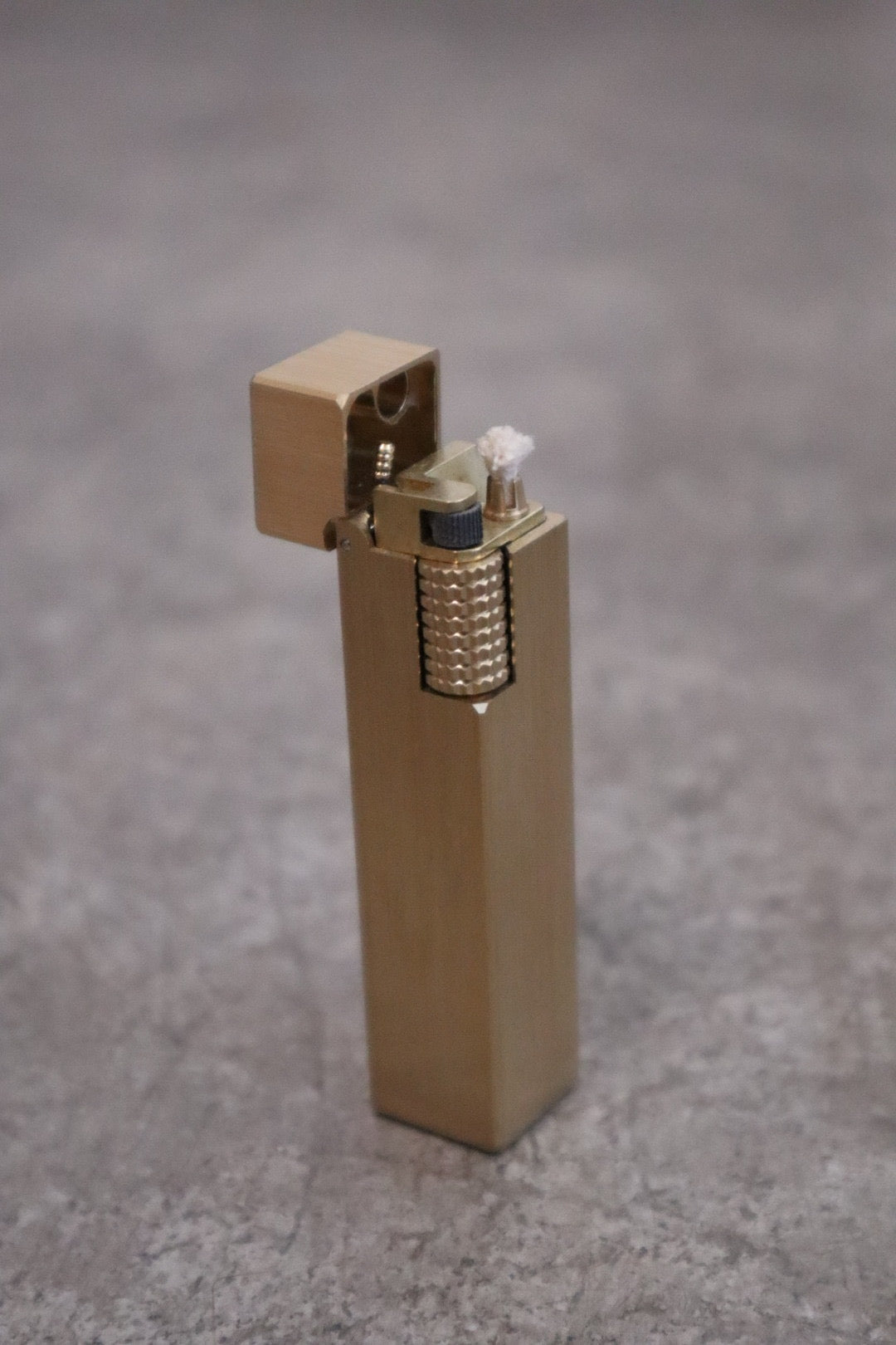 Tutto passa skinny brass lighter