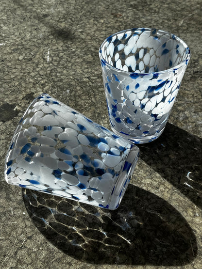 Venetian blown glass cup set