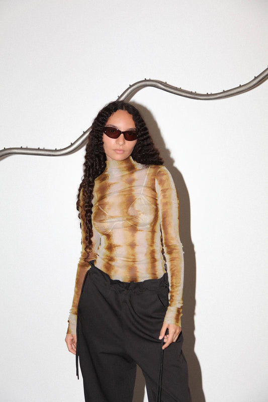 KKCo Split Turtleneck in Caterpillar