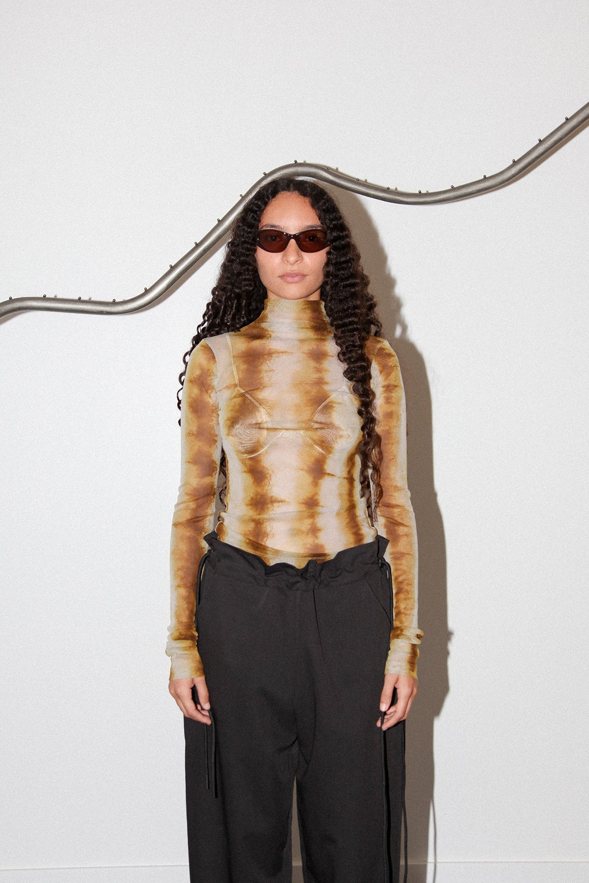 KKCo Split Turtleneck in Caterpillar