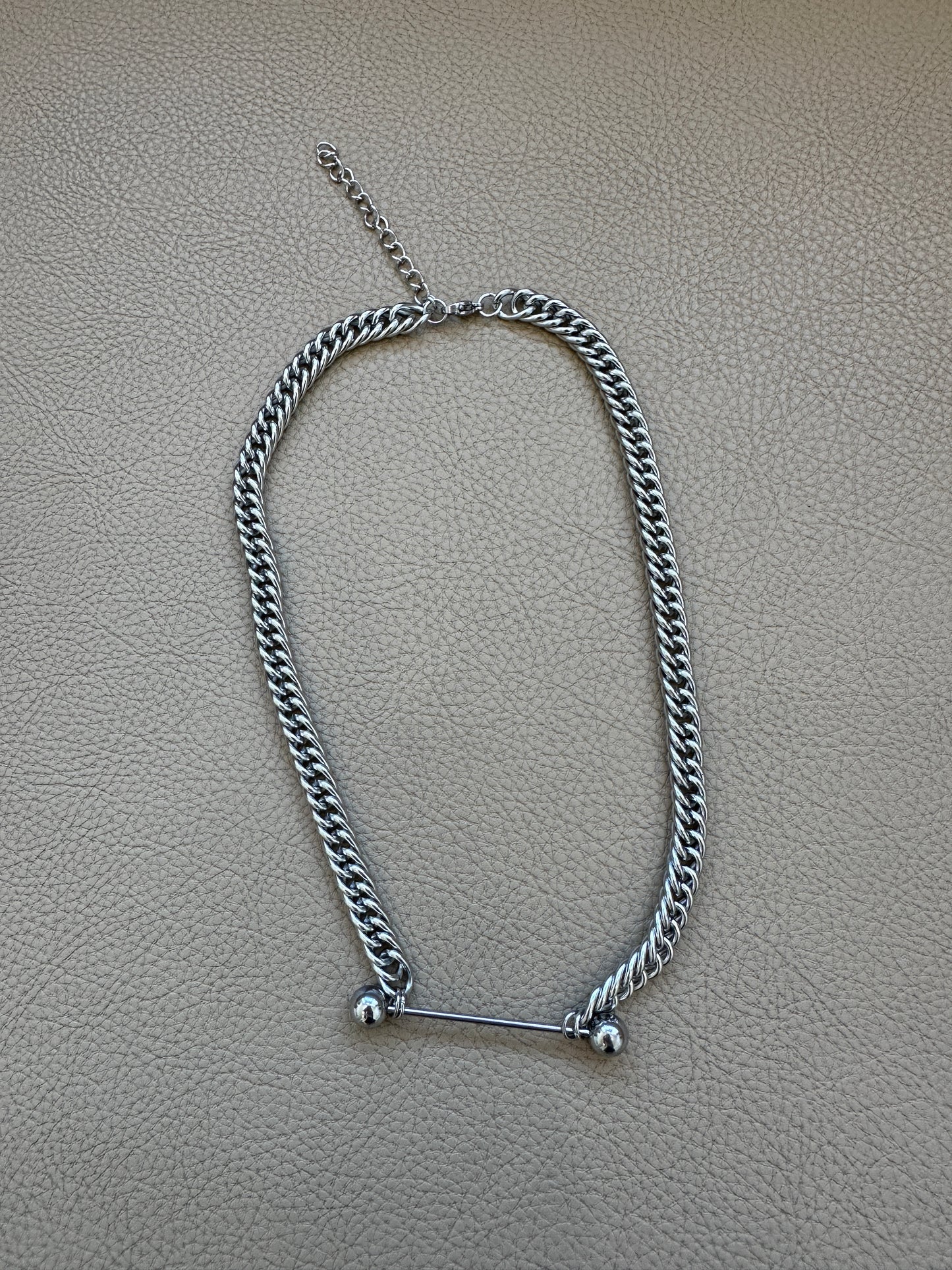 Pierced Chain Necklace