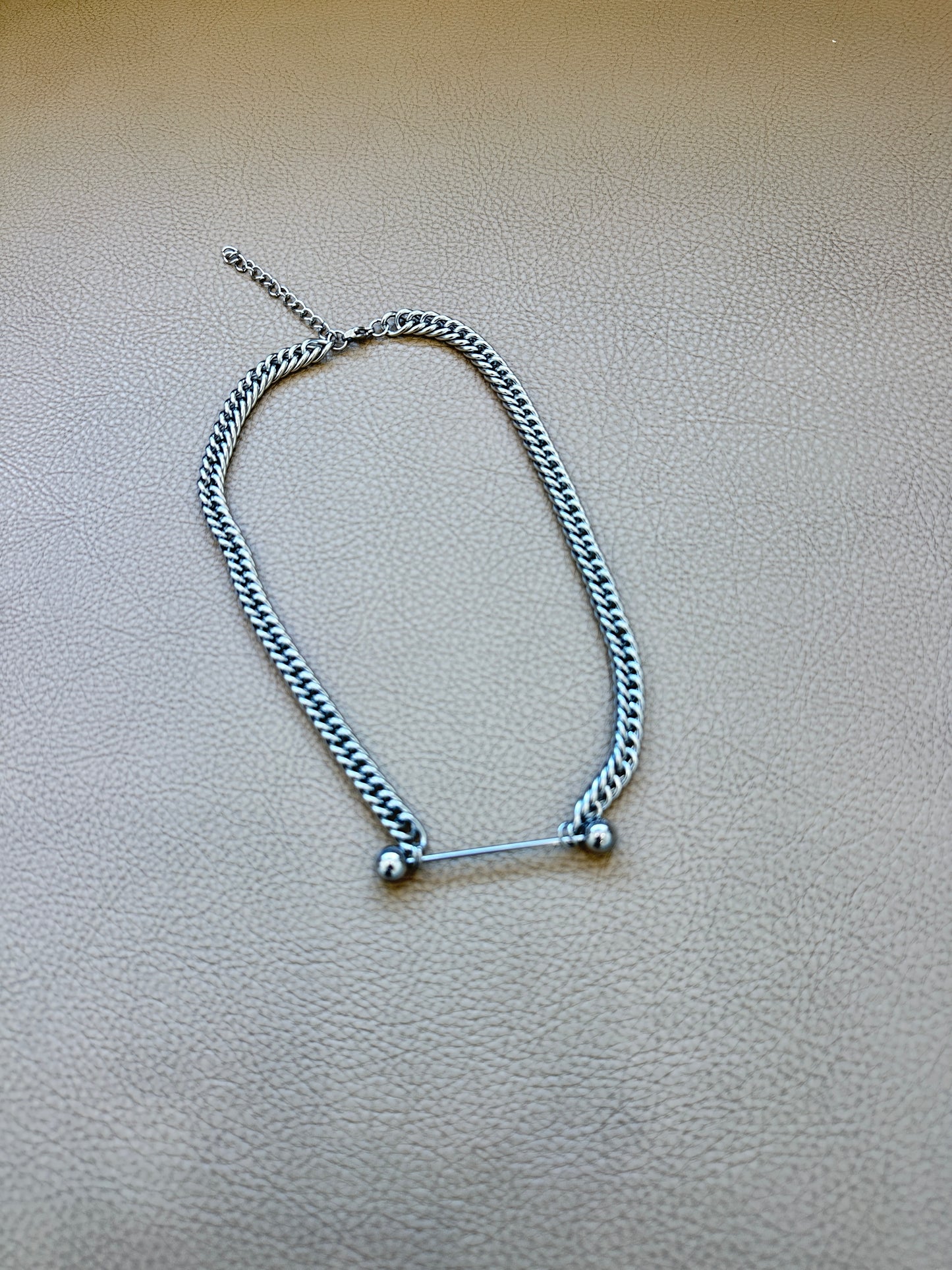 Pierced Chain Necklace