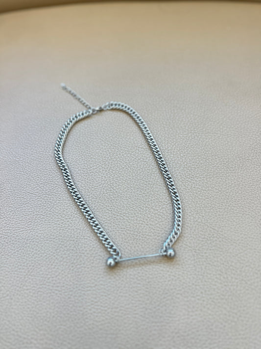 Pierced Chain Necklace