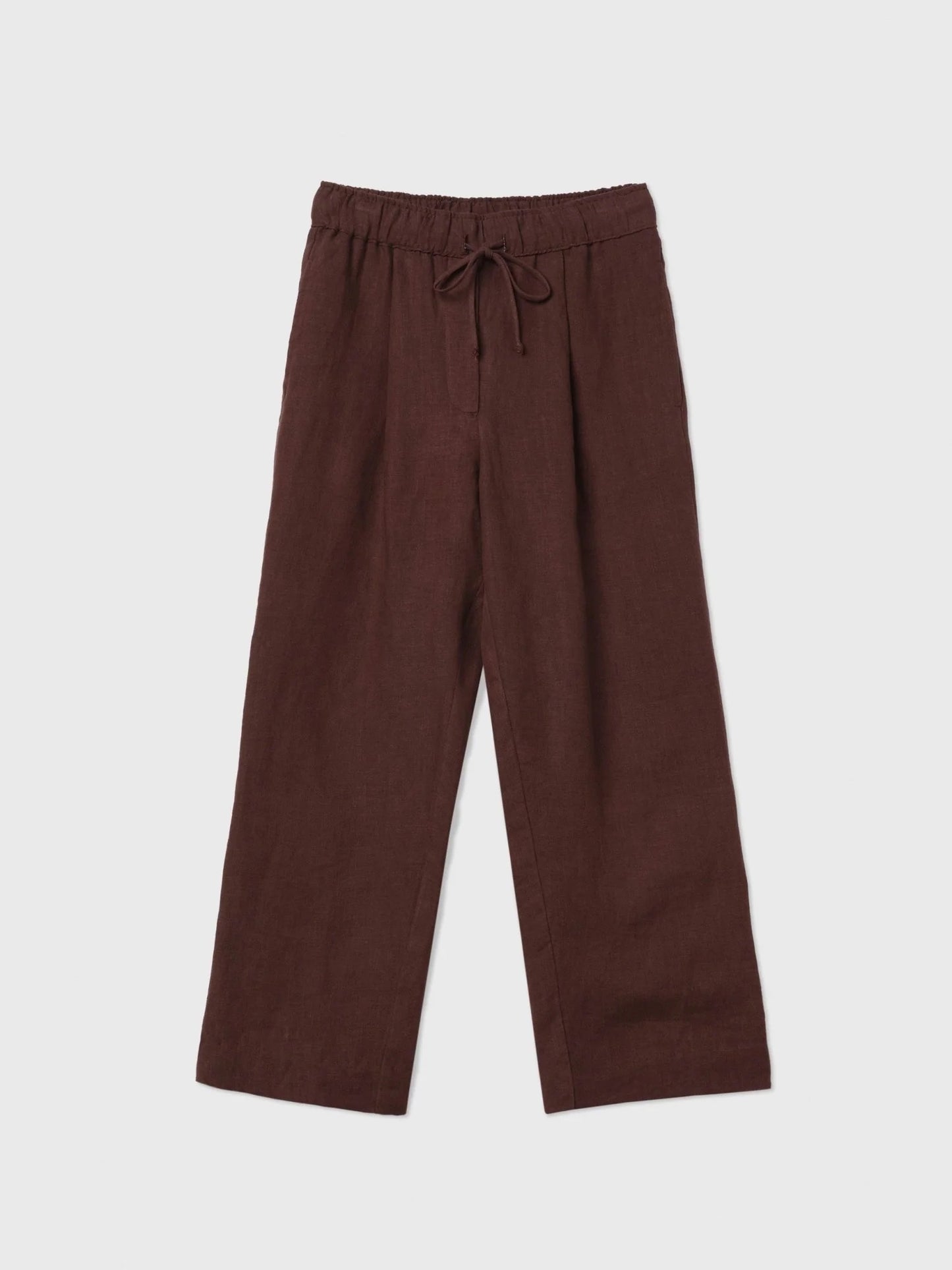 Essential drawstring linen pants