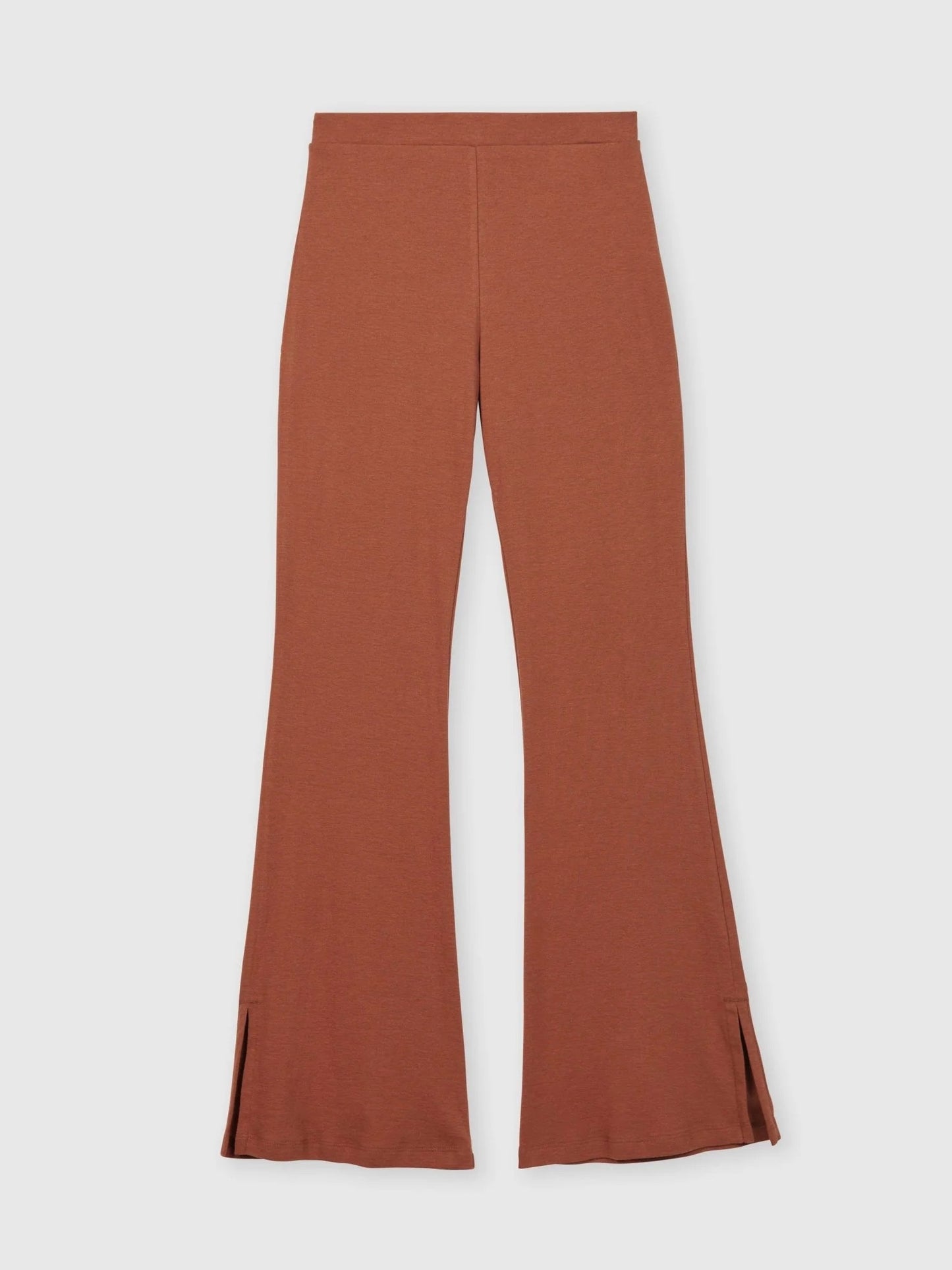 Wool blend knit pants