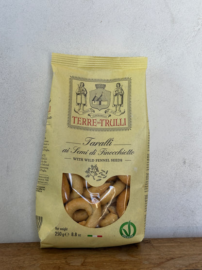 Terre Dei Trulli Taralli Pugliesi Assorted  -250 g | Healthy Snack for a Delicious Meal | Healthy Snacks