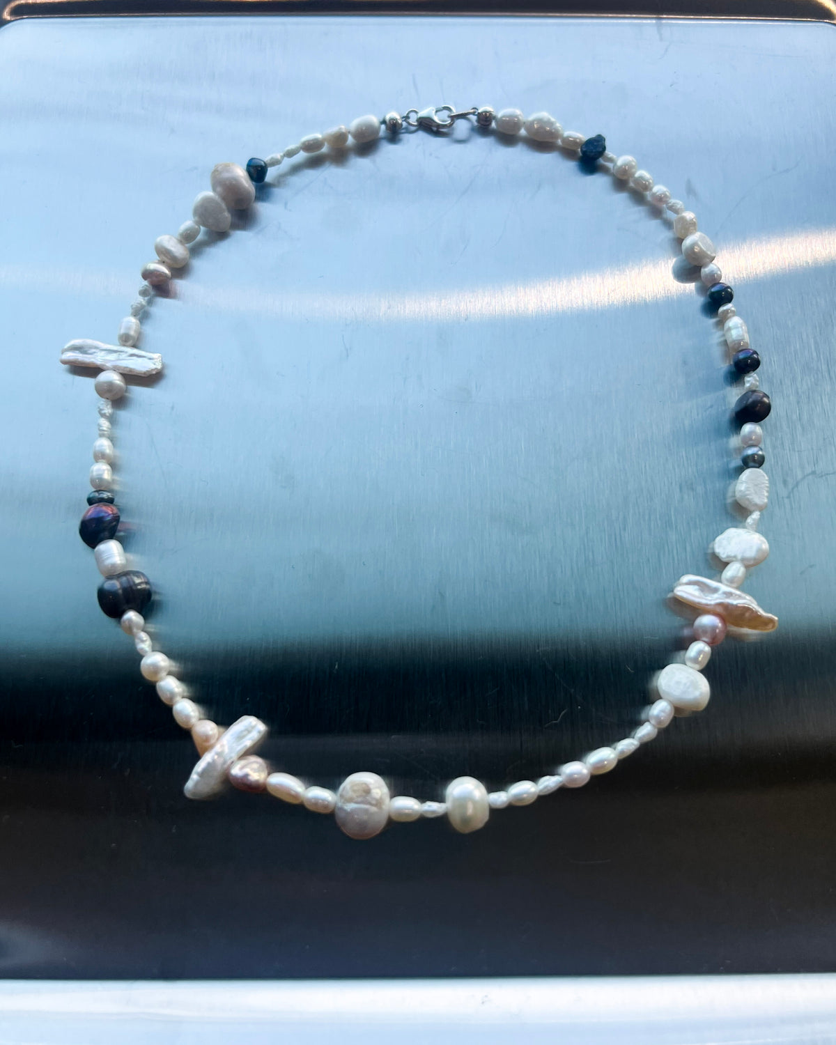 Pearl & Labradorite Necklace - Jihye