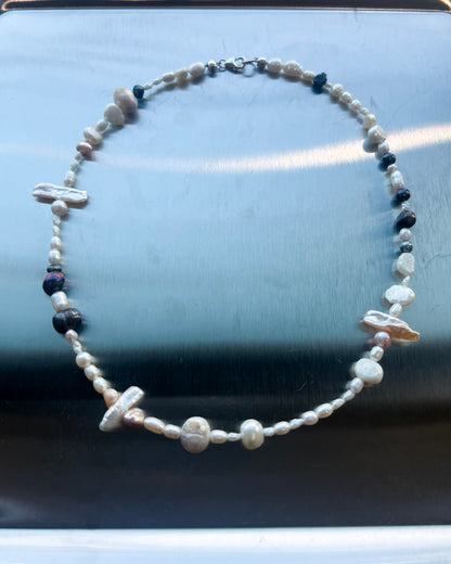 Pearl & Labradorite Necklace - Jihye