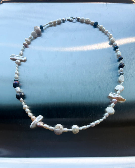 Pearl & Labradorite Necklace - Jihye