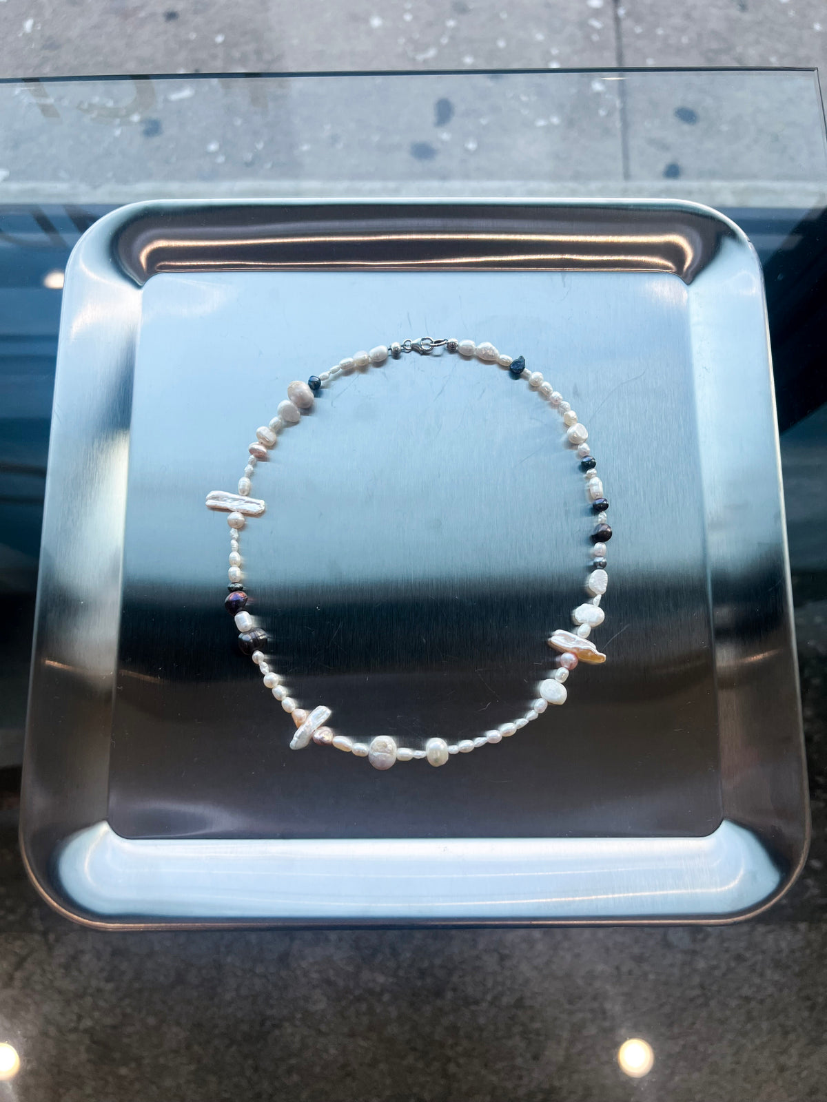 Pearl & Labradorite Necklace - Jihye