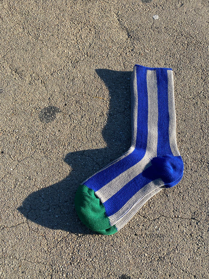 Color Blocked Stripe Socks