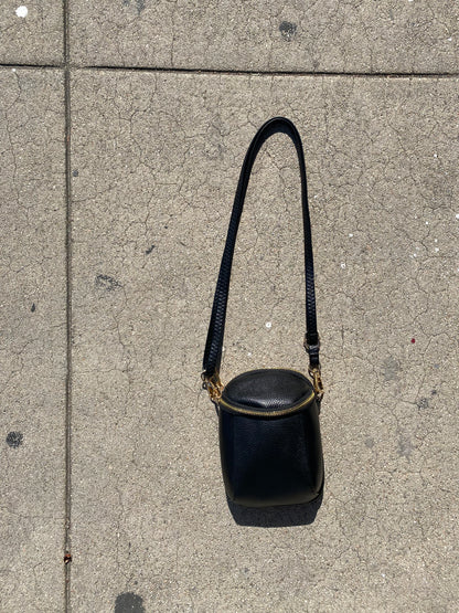 Black Leather Crossbody