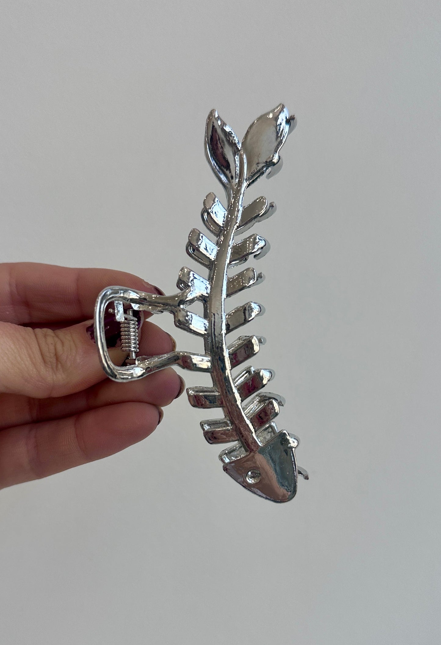 Stainless Steel Fish Bone Hair Clip