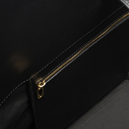 Calla Tote - Black Leather / Canvas-Pari Desai