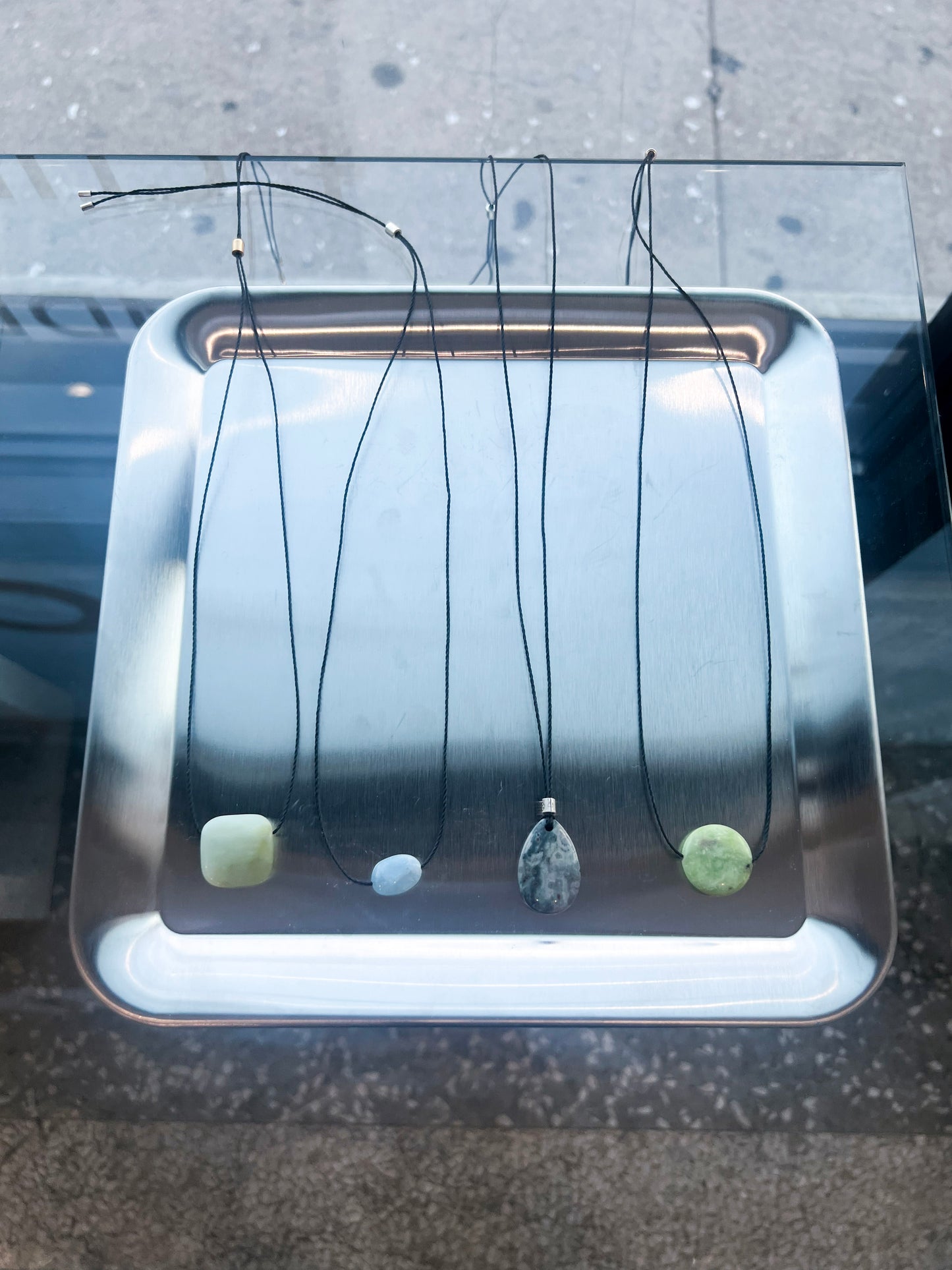 Jihye Stone Shell Cord Necklace