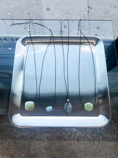 Jihye Stone Shell Cord Necklace