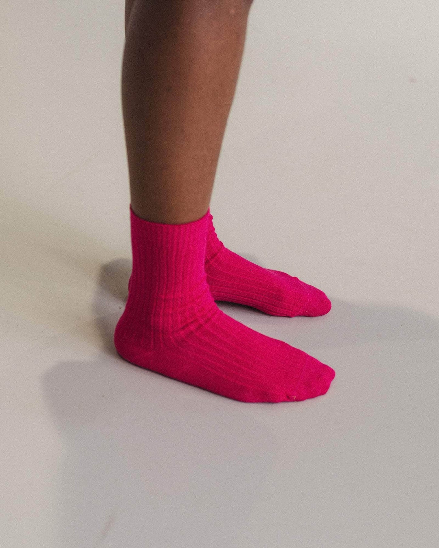 Baserange Rib knit overankle sock