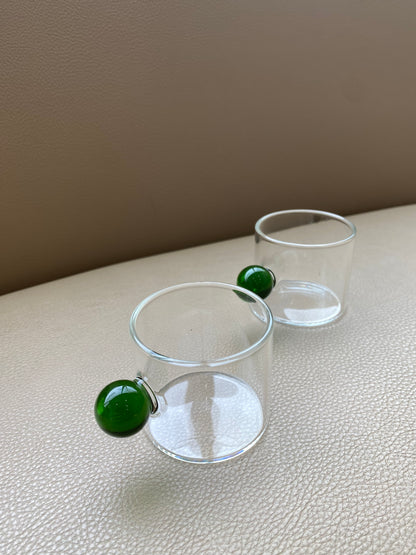 Glass Espresso Cups (set of 2)
