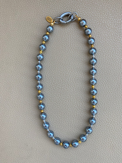 KARO KORU Mixed Metals Pearl Necklace